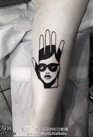 pikë tatuazh tatuazhi me gjemba palme