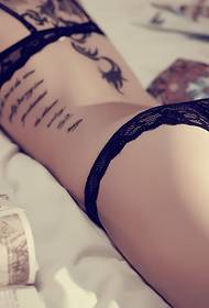 Tattoo krása súkromného domu vo veľkom meradle fotografiu