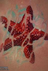 mudellu di tatuaggi di stelle marine