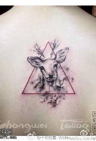 back back pattern deer tattoo pattern