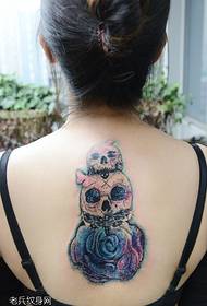 ferskaat dominearjend skull tattoo patroan