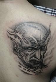 Another Personality Portrait Tattoo Covering the Right Back