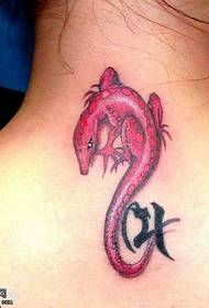 Back Modeli Tattoo Lizard pluhur