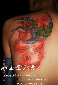 Tatuaggio farfalla tatuaggio serpente tatuaggio posteriore