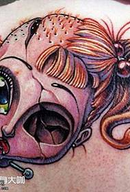 Back Child Tattoo Pattern