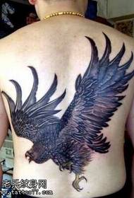 задній чорний малюнок татуювання Dapeng