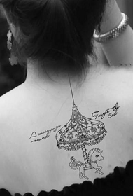 tattoo ya carousel ya nyuma