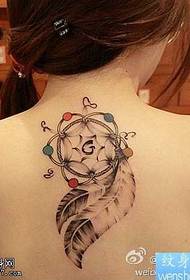 modello del tatuaggio del cerchio di sogno cattura