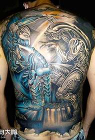 Back Iron and Shaped Tattoo Patroon