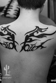 черный крутой красивый крылья тату