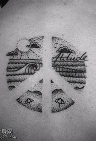 Zadné tetovanie Sky Tattoo Pattern