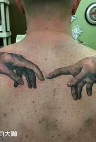 Tillbaka God Hand Tattoo Pattern