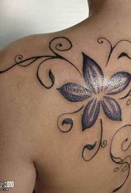 Vissza virág tetoválás minta