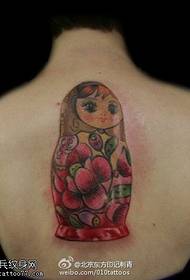 Modeli Tattoo Doll Paint pikturuar