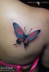 Modello di tatuaggio farfalla posteriore macchina