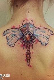 modello tatuaggio falena posteriore