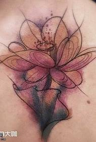 Back Lotus Exemplum tattoo