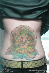 model de tatuaj de elefant bogat și longevitate