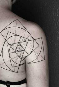 Pattern ng Back Line Tattoo