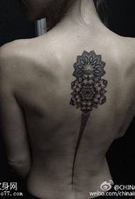 Klasisks tradicionālais Brahma tetovējuma tetovējums