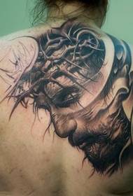 Torna tatuaggio classico ritratto di Gesù