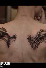 kembali pola tato sayap malaikat iblis