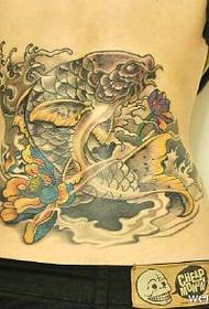 Modello di tatuaggio tradizionale cinese inchiostro nero di seppia