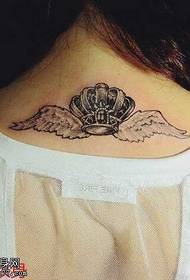 indietro Motivo tatuaggio corona