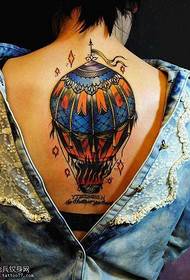 Свободный парящий шаблон татуировки на воздушном шаре