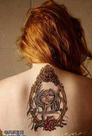spegel tatuering mönster