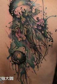 Modello di tatuaggio posteriore della gelatina