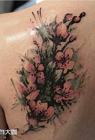 Modello di tatuaggio posteriore Sakura