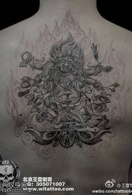 Terror Evil Monster Tattoo Pattern