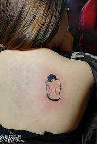 рамена девојка леђа узорак тетоважа