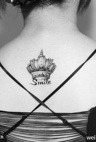 modello tatuaggio immagine corona nobile
