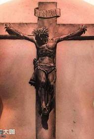 Tillbaka Jesus Pin Cross Tattoo Pattern