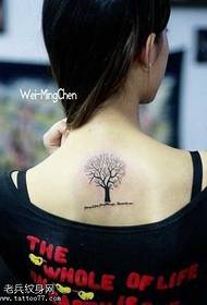 back tree tattoo pattern