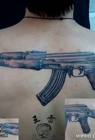 domineering cool AK47 tattoo pattern