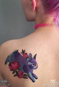 ຮູບແບບ tattoo tattoo bunny ງາມ