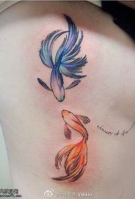 two realistic fish tattoo designs 77780 - back realistic sun flower tattoo pattern