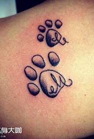 Back Bear Print Tattoo Patroon