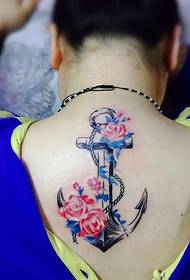 back a delicate creative totem tattoo