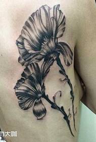 Back Flower Tattoo Pattern