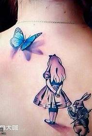 Modello di tatuaggio bambino posteriore
