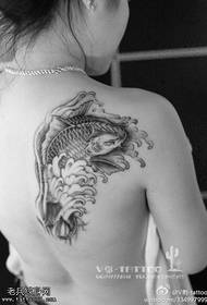 Намунаи бой ва рангоранги Koi Tattoo