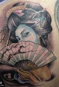 Kembali pola tato geisha