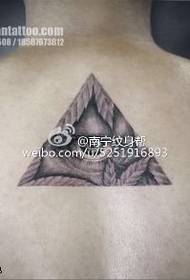 malantaŭa triangulo okula tatuaje mastro