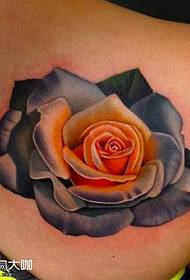 Modello di tatuaggio rosa posteriore