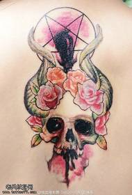 Geescht Horror Doudekapp Tattoo Muster 78485-Cool schéint Dominéierend Tattoo Muster