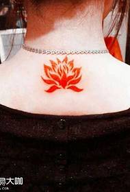Tillbaka Liten Lotus Tattoo Pattern